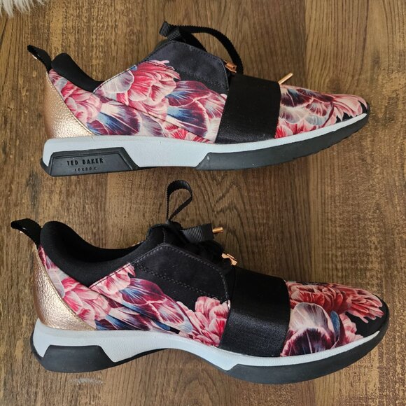 Ted Baker London Cepap 2 Textile Floral Trainers Sneakers Shoes, 6, Tranquility - Picture 6 of 11